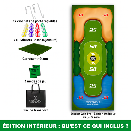 Sticker Golf Pro - Édition intérieur